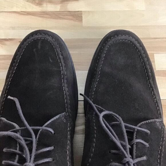 𝅺HUSH Puppies men shies maroon brown suede leather classic dress comfortable 8 - Picture 9 of 14